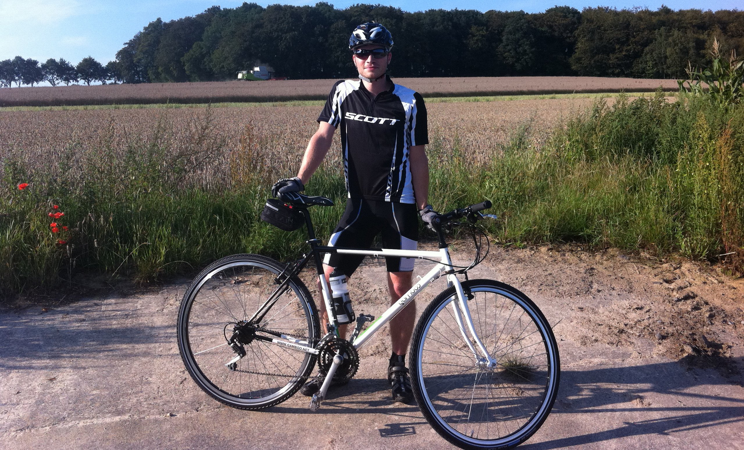 Die erste Tour mit dem neu lackierten Rad