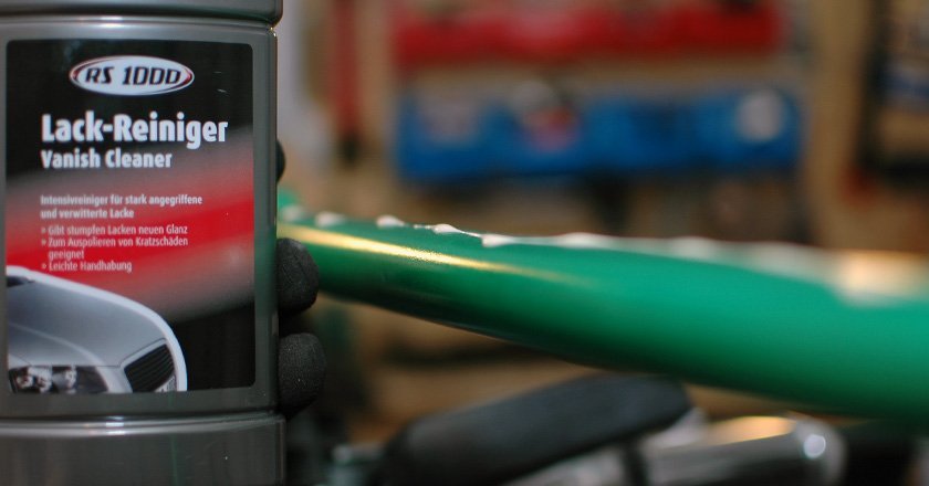 Den Lack reinigen