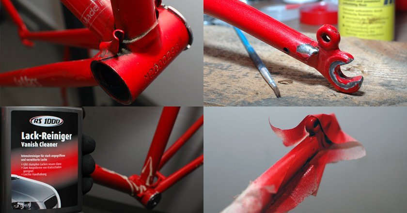 Fahrradrahmen aufbereiten