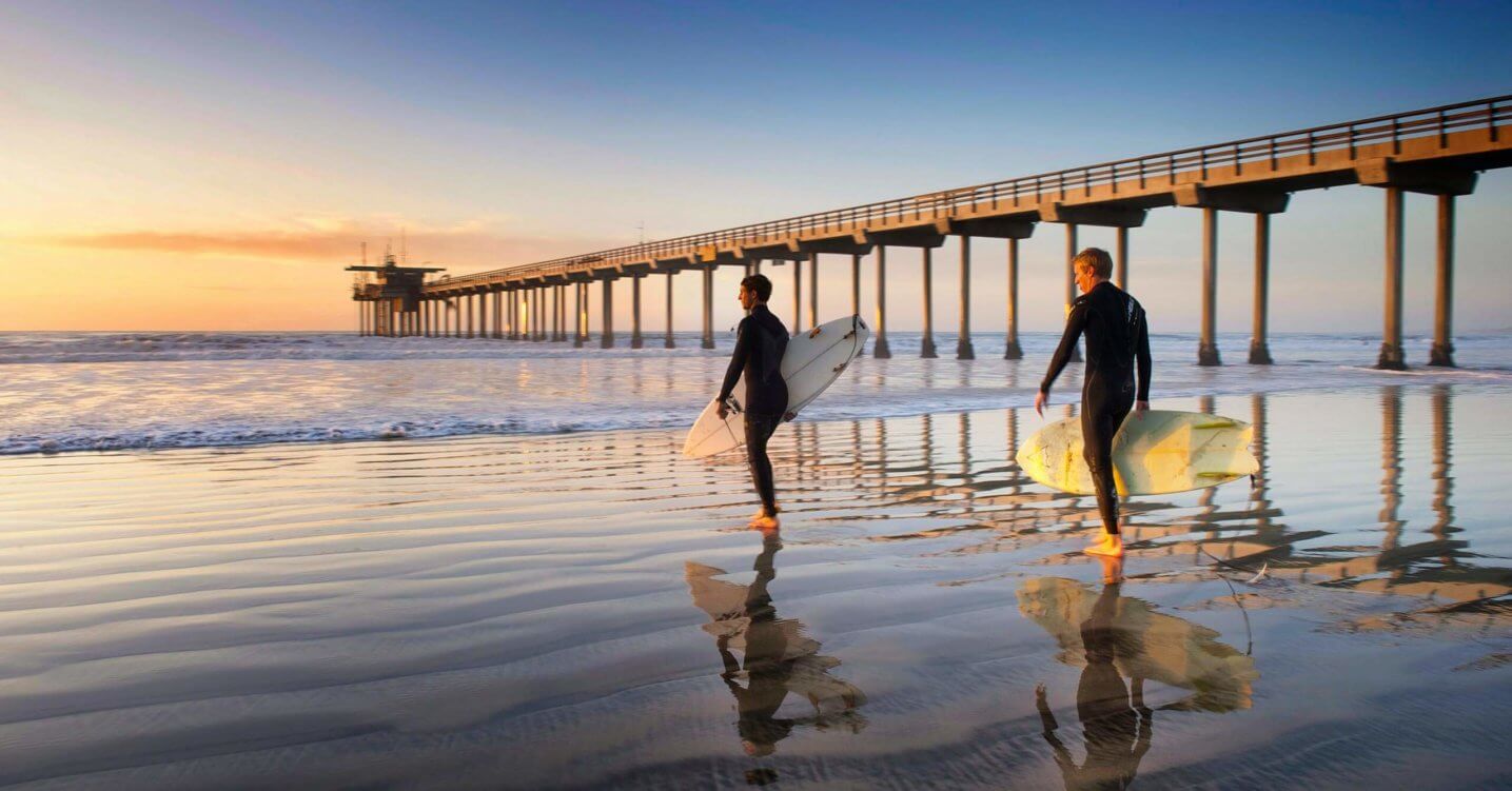 Neoprenanzüge beim Surfen
