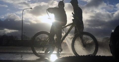 MTB mit dem Hochdruckreiniger sauber machen