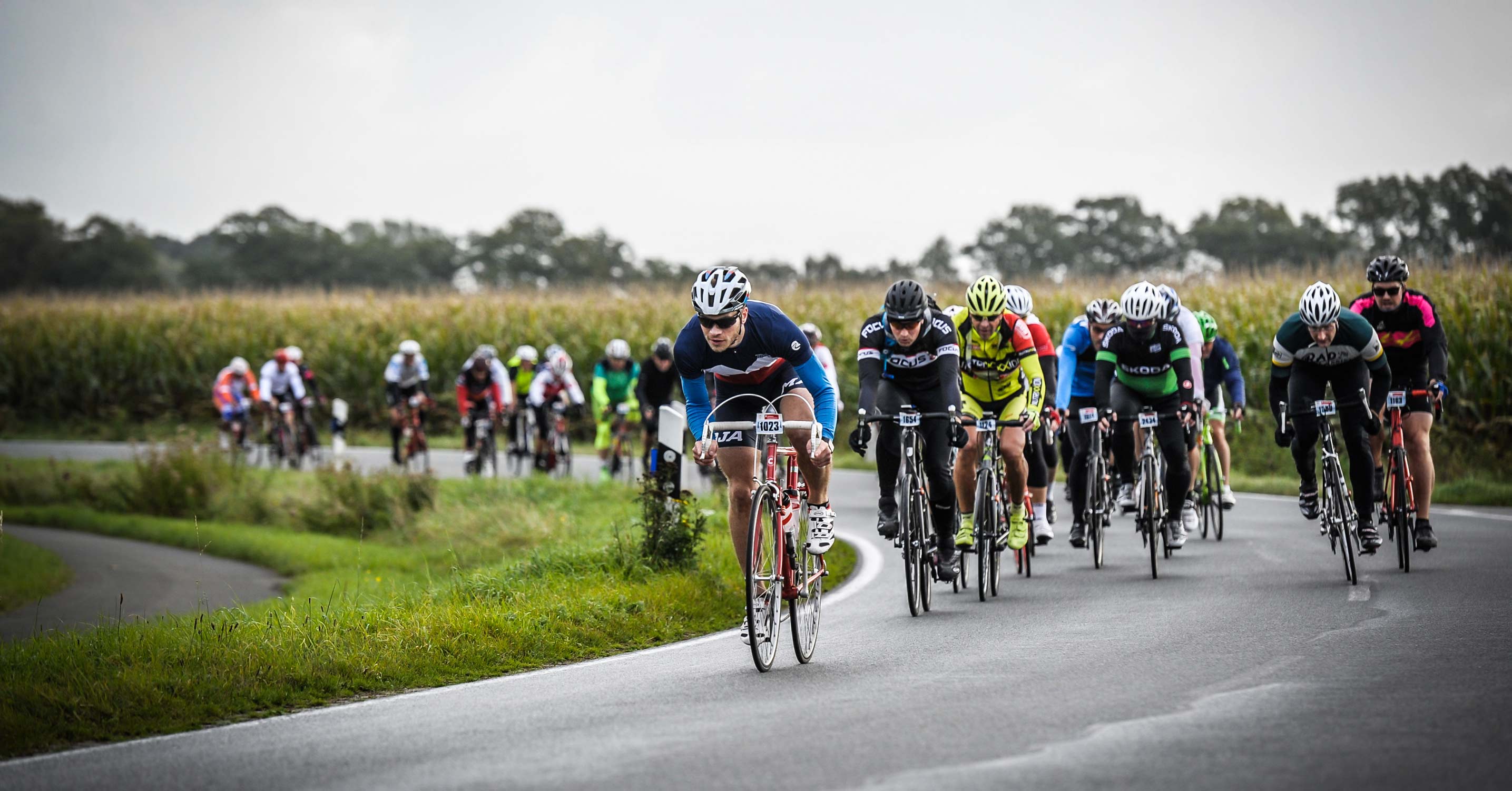 Auf dem Rennrad beim Münsterland Giro 2017