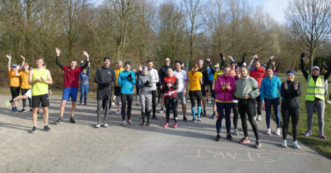 Gruppenfoto beim parkrun Münster